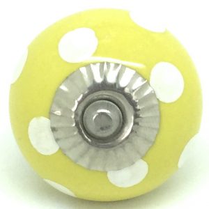 CK019 Buttercup Yellow Polka Dot