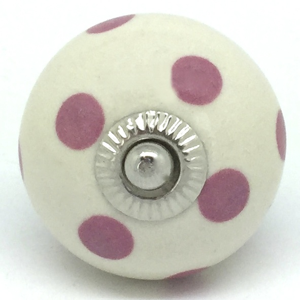 CK335 Cream with Pink Dots