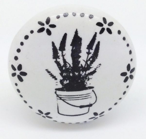 CK588 Daisy Garland Lavender Pot
